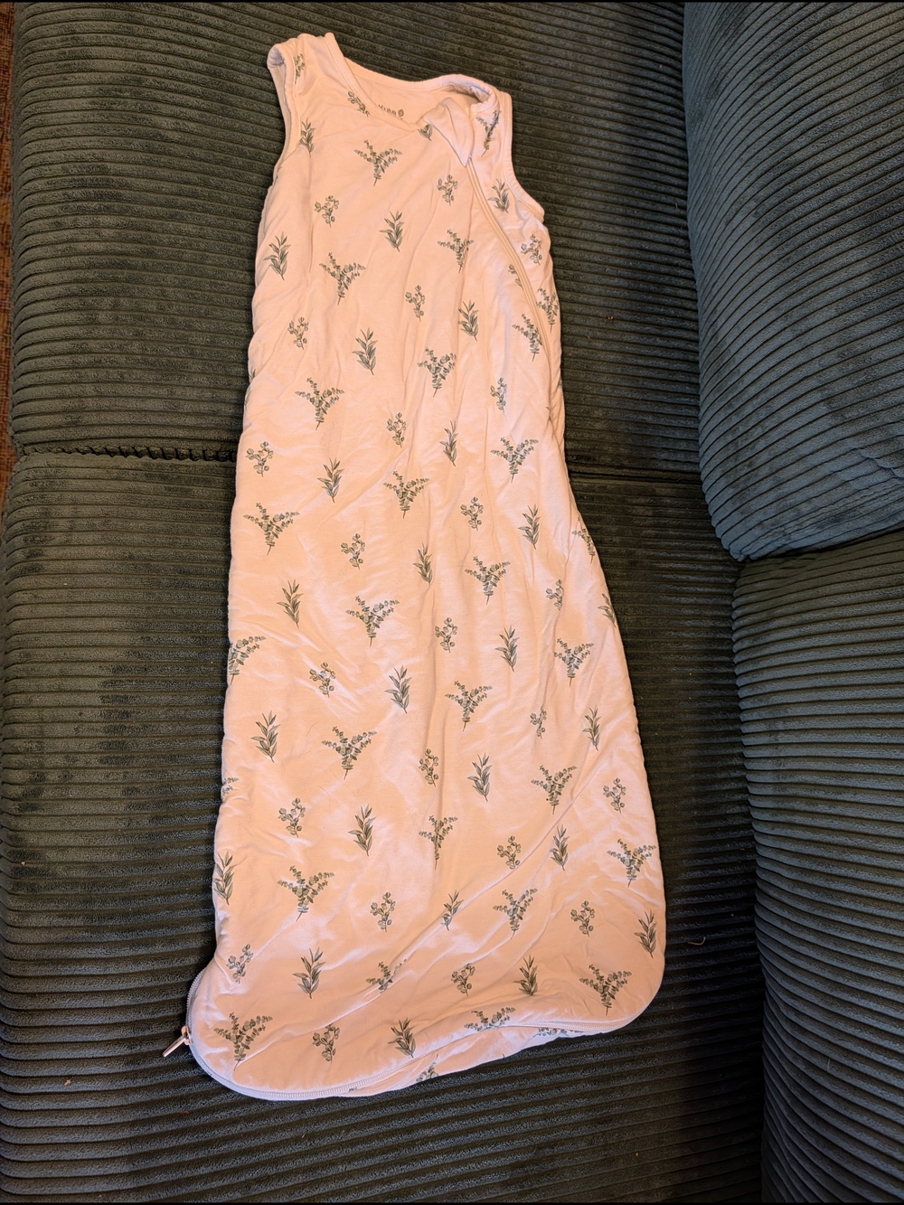 Kyte BABY White Floral Sleeveless Sleep Sack
